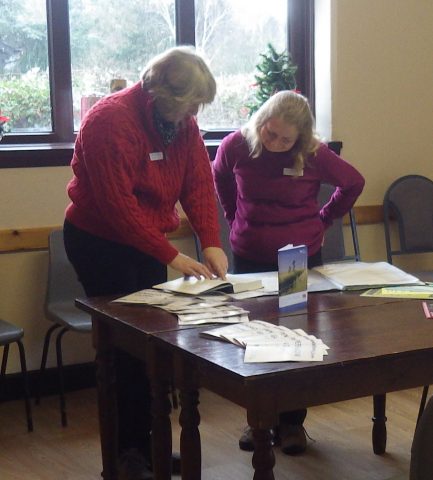 Two councillors discussing initiatives